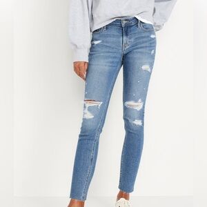 NEW Old Navy Mid-Rise Rockstar Super Skinny 4Petite